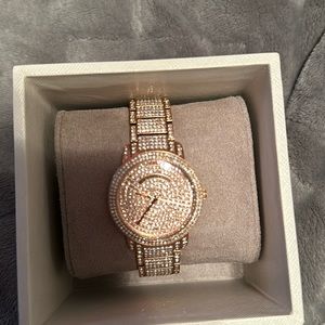 Michael Kors rose gold with diamond women’s watch